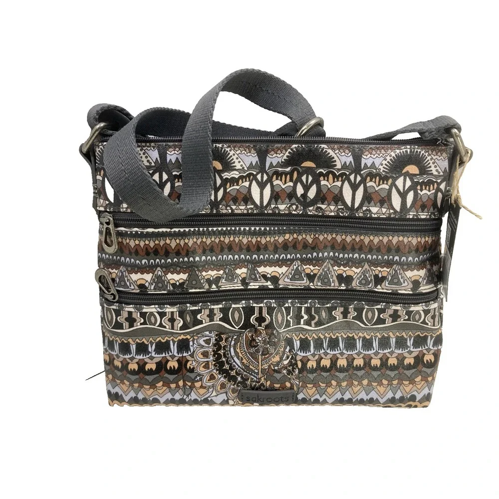 NWT Sakroots‎ Purse Crossbody Bag Desert Strip Peace Sign Style 109651